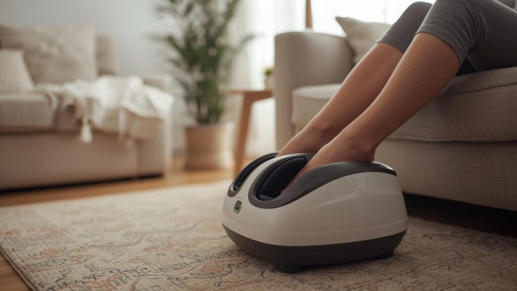 como usar o massageador para os pés corretamente